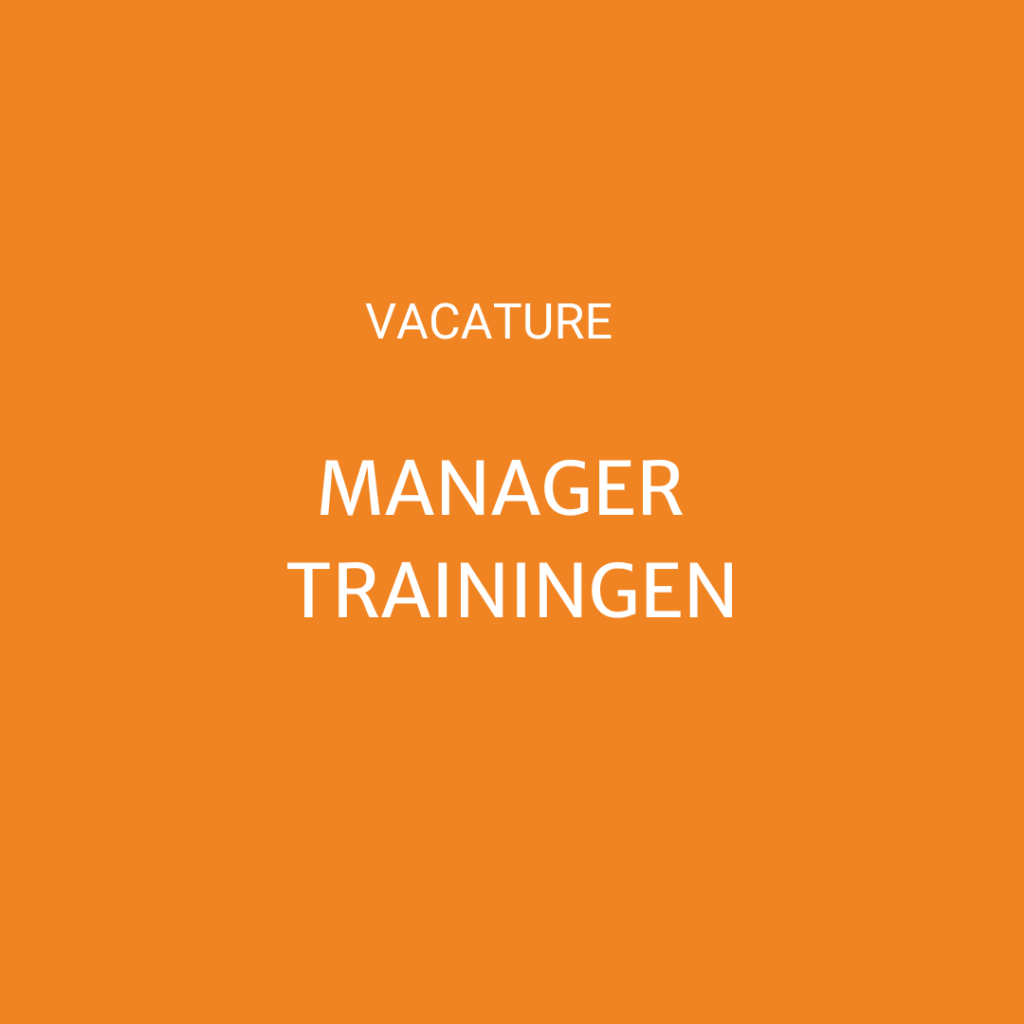 Vacature manager traiingen
