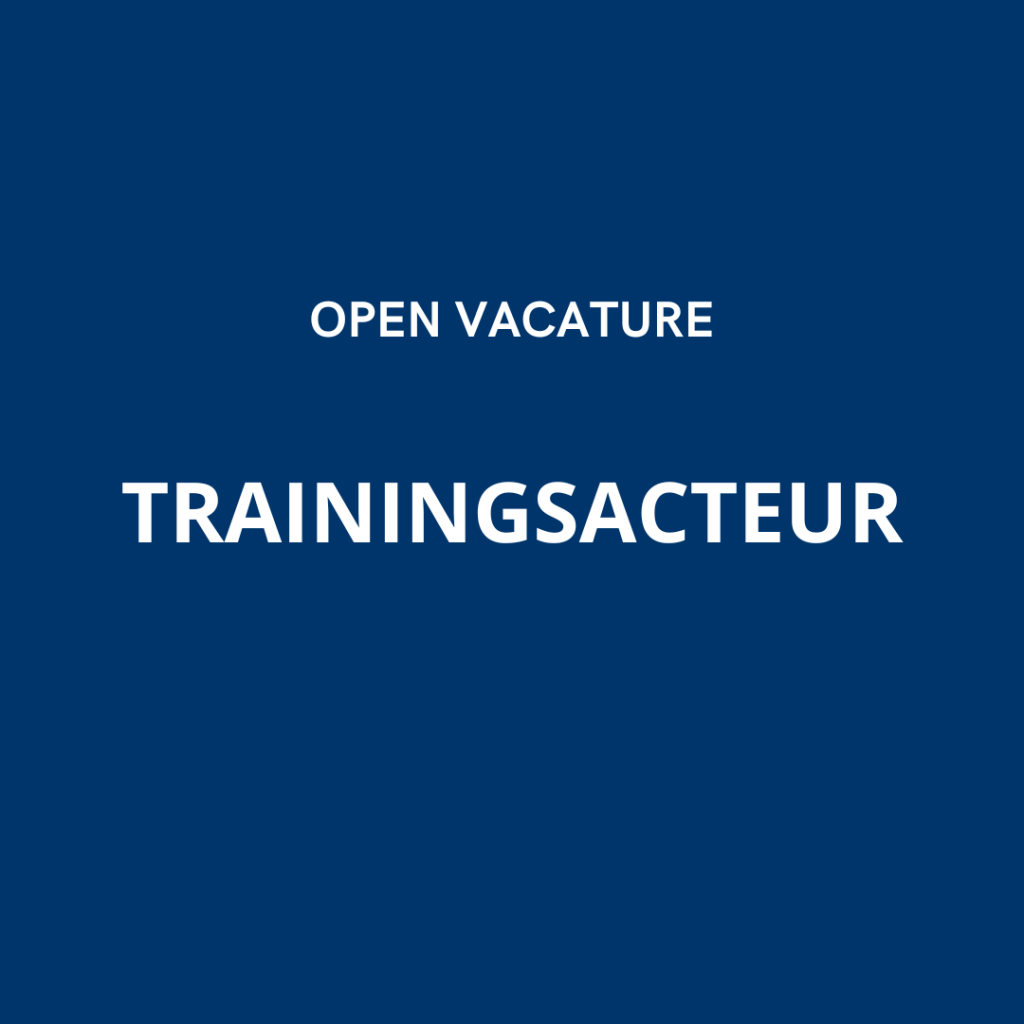 Vacature trainingsacteur